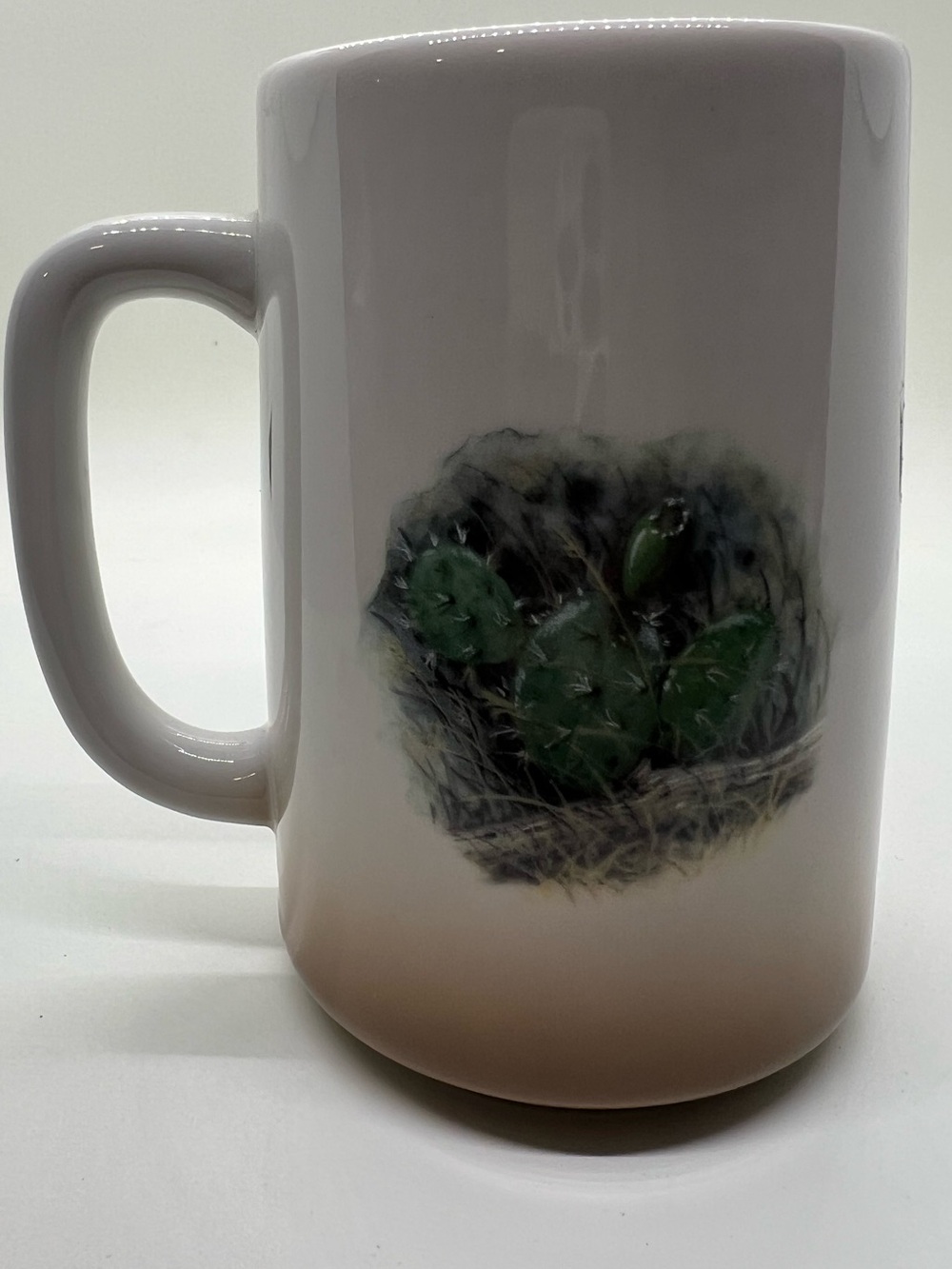 Bobwhite quail & prickly pear cactus mug - Picture 2 of 8